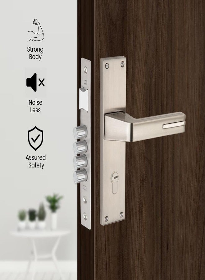 لينك قفل نقر Link Valor | للأبواب الرئيسية والداخلية في المنزل/المكتب/الفندق | طقم مقبض متين بطول 10 بوصات مع إمكانية فتح المفتاح من جانب واحد، 3 مفاتيح | تشطيب من الفولاذ المقاوم للصدأ | ضمان لمدة سنتين - Image 3